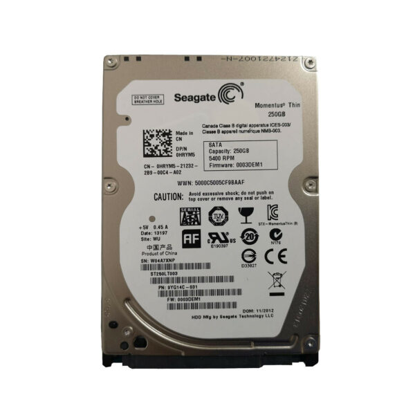 ST250LT003 - Seagate Momentus Thin 250GB 5400RPM SATA 3Gb/s 16MB Cache (CE) 2.5-Inch Hard Drive