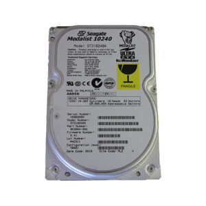 ST310240A - Seagate 10.2GB 5400RPM IDE Ultra ATA/33 (ATA-4) 128KB Cache 3.5-Inch Hard Drive