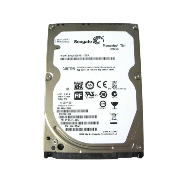 ST320LT020 - Seagate Momentus Thin 320GB 5400RPM SATA 3Gb/s 16MB Cache (CE) 2.5-Inch Hard Drive