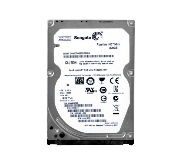ST320VM001 - Seagate Pipeline HD Mini 320GB 5400RPM SATA 3Gb/s 16MB Cache 2.5-Inch Hard Drive