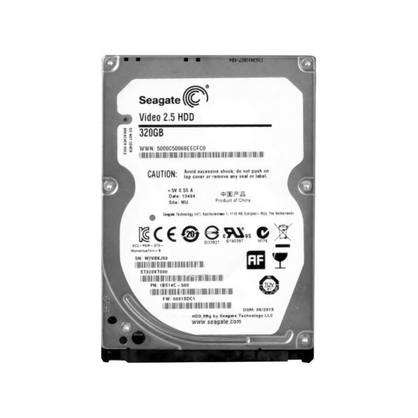 ST320VT000 - Seagate Video 2.5 320GB 5400RPM SATA 6Gb/s 16MB Cache 2.5-Inch Hard Drive