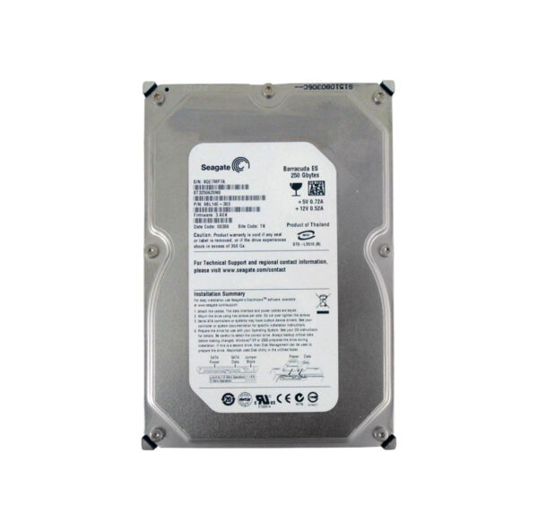 ST3250620NS - Seagate BarraCuda ES Series 250GB 7200RPM SATA 3Gb/s 16MB Cache (CE) 3.5-Inch Hard Drive