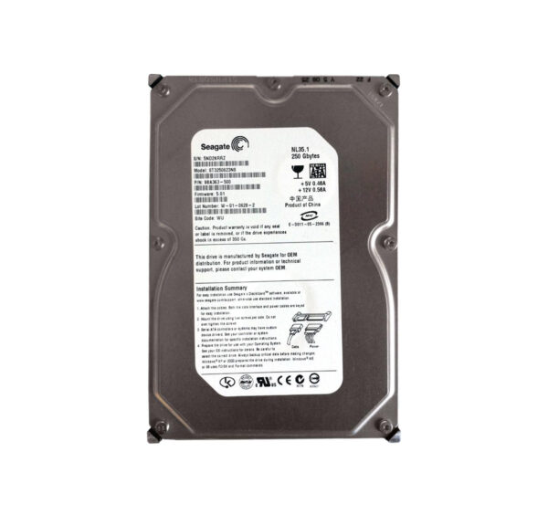 ST3250623NS - Seagate NL35 250GB SATA 1.5Gb/s 7200RPM 16MB Cache 3.5-inch Hard Drive