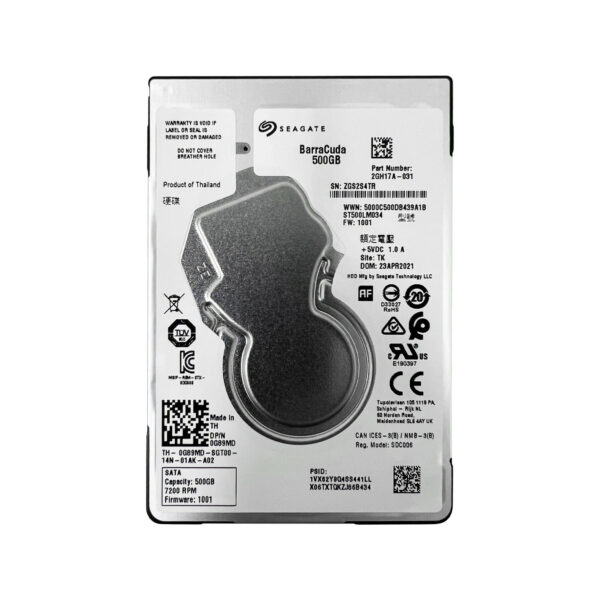 ST500LM034 - Seagate Barracuda Pro 500GB 7200RPM SATA 6Gb/s (512e) 2.5-Inch Hard Drive