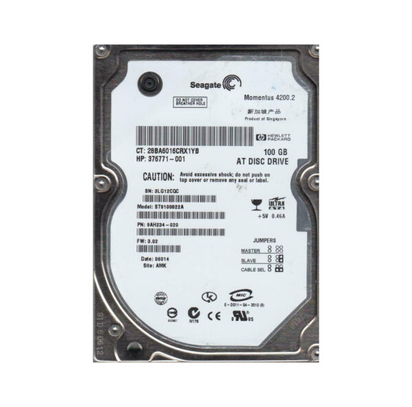 ST9100822A - Seagate Momentus 4200.2 100GB 4200RPM IDE Ultra ATA/100 (ATA-6) 8MB Cache 2.5-Inch Hard Drive