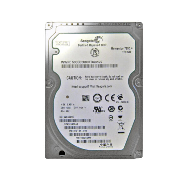 ST9120410AS - Seagate Momentus 120GB 7200RPM 16MB Cache 2.5-Inch SATA Hard Drive