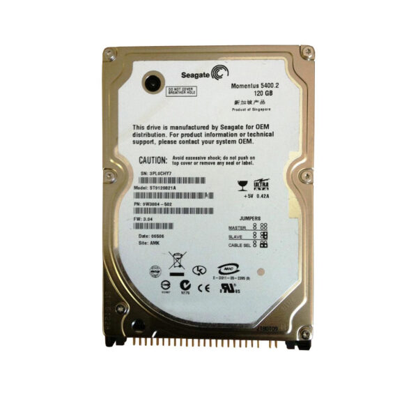 ST9120821A - Seagate Momentus 5400.2 Series 120GB 5400RPM IDE Ultra ATA/100 (ATA-6) 8MB Cache (CE) 2.5-Inch Hard Drive