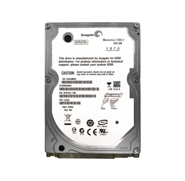 ST9200420AS - Seagate Momentus 7200.2 Series 200GB 7200RPM SATA 3Gb/s 16MB Cache (CE) 2.5-Inch Hard Drive