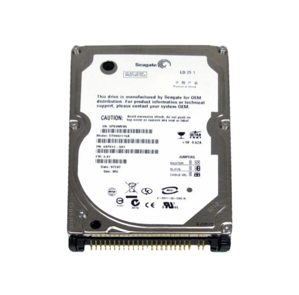 ST9402115A - Seagate LD25 Series 40GB 5400RPM IDE Ultra ATA/100 (ATA-6) 2MB Cache 2.5-Inch Hard Drive