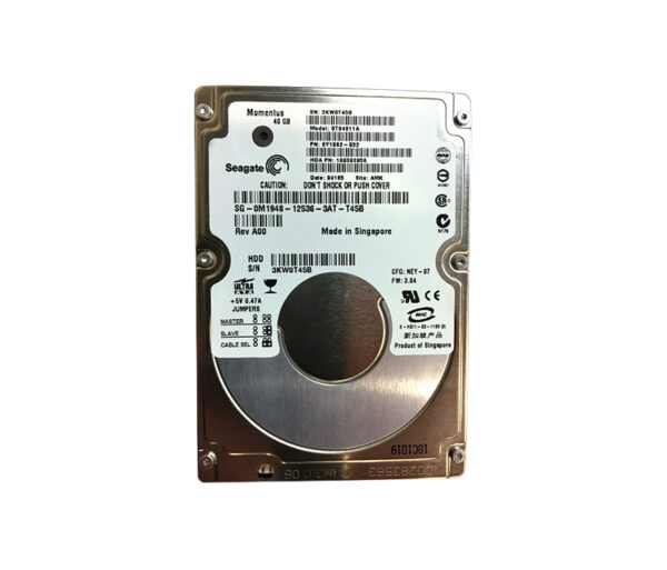 ST94811A - Seagate Momentus 40GB 5400RPM IDE Ultra ATA/100 (ATA-6) 8MB Cache 2.5-Inch Hard Drive