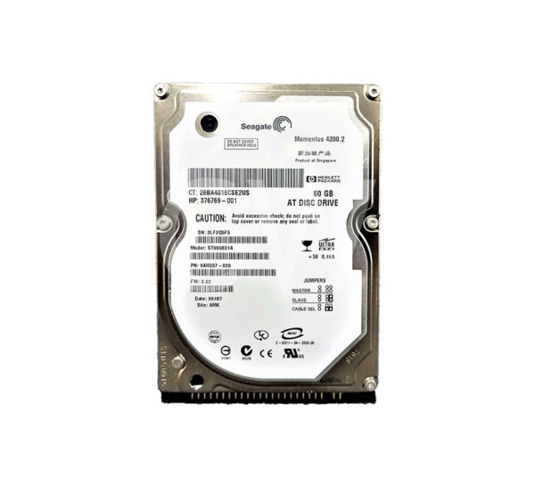 ST960821A - Seagate Momentus 4200.2 60GB 4200RPM IDE Ultra ATA/100 (ATA-6) 8MB Cache 2.5-Inch Hard Drive