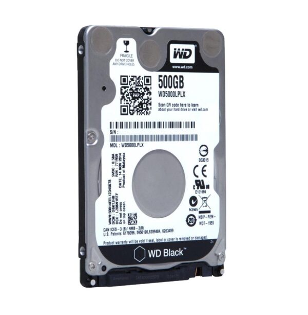 WD5000LPLX - Western Digital Black 500GB 7200RPM SATA 6Gb/s 32MB Cache 2.5-Inch Hard Drive