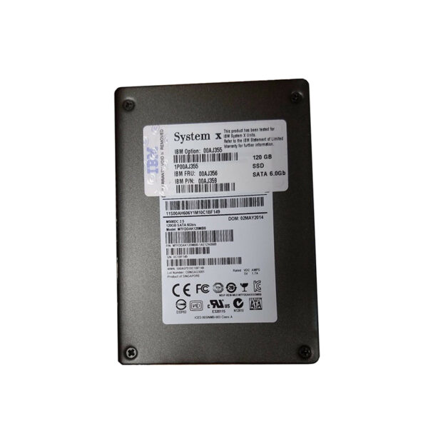 00AJ356 - IBM 120GB Multi-Level Cell SATA 6Gb/s Hot Swappable 2.5-Inch Solid State Drive
