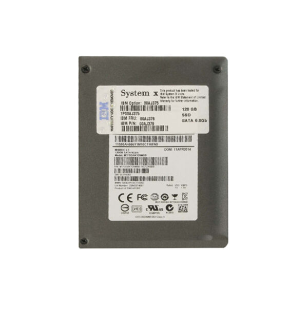 00AJ376 - IBM 120GB Multi-Level Cell SATA 6Gb/s Hot Swappable 2.5-Inch Solid State Drive