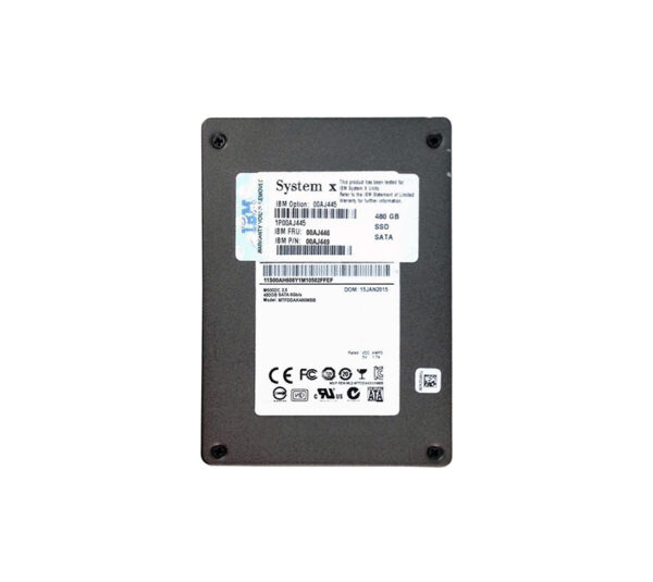 00AJ449 - Lenovo 480GB Multi-Level Cell SATA 6Gb/s Hot-Swappable 3.5-Inch Solid State Drive for System x3550 M5