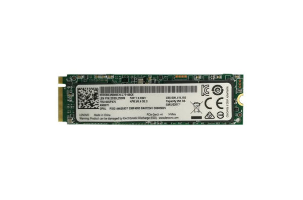 00UP470 - Lenovo 256GB Triple-Level Cell PCI Express NVMe 3.0 x4 M.2 2280 Solid State Drive