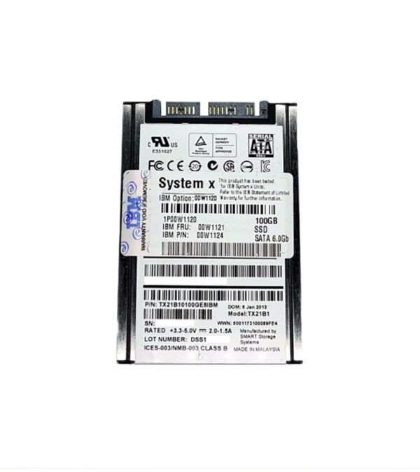 00W1120 - IBM 100GB Multi-Level Cell SATA 6Gb/s 1.8-Inch Solid State Drive