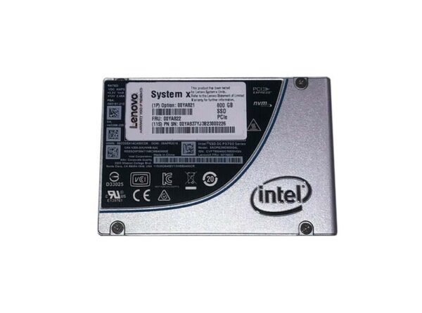 00YA821 - Lenovo 800GB Multi-Level Cell PCI Express NVMe 3.0 x4 2.5-Inch Solid State Drive for System x3550 M5 Server