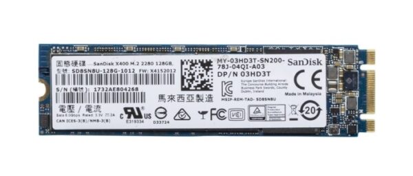 03HD3T - Dell 128GB Triple-Level Cell SATA 6Gb/s M.2 2280 Solid State Drive for Latitude Notebook