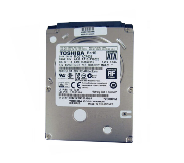 04X4170 - Lenovo 320GB 7200RPM SATA 3Gb/s 16MB Cache 2.5-Inch Hard Drive