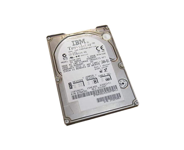 07N4391 - IBM Travelstar 20GN 5GB 4200RPM IDE Ultra ATA/66 (ATA-5) 512KB Cache 2.5-Inch Hard Drive
