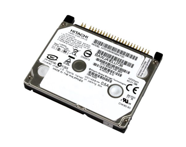 08K1529 - Hitachi Travelstar C4K60 Series 60GB 4200RPM IDE Ultra ATA/100 (ATA-6) 2MB Cache 1.8-inch Hard Drive