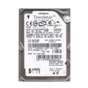 0A25382 - Hitachi Travelstar 5K100 Series 40GB 5400RPM IDE Ultra ATA/100 (ATA-6) 8MB Cache 44-Pin 2.5-inch Hard Drive