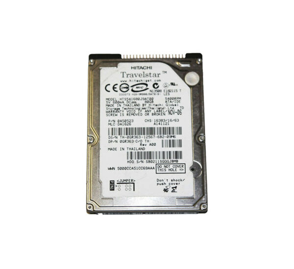 0GR363 - Dell 80GB 5400RPM IDE Ultra ATA/100 (ATA-6) 8MB Cache 2.5-Inch Hard Drive