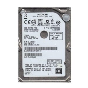 0J15083 - Hitachi Travelstar 5K750 Series 750GB 5400RPM SATA 3Gb/s 8MB Cache (512e) 2.5-inch Hard Drive