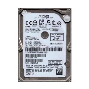 0J26282 - HGST Travelstar 5K1000 Series 750GB 5400RPM SATA 6Gb/s 8MB Cache (512e) 2.5-inch Hard Drive