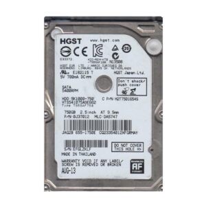 0J37012 - HGST 5K1000 Series 750GB 5400RPM SATA 6Gb/s 8MB Cache 2.5-inch Hard Drive