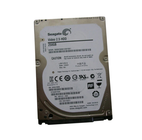 1BS141-500 - Seagate Video 2.5 250GB 5400RPM SATA 3Gb/s 16MB Cache 2.5-Inch Hard Drive