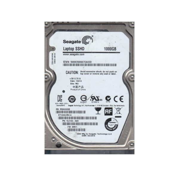 1EJ164-500 - Seagate 1TB 5400RPM Multi-Level-Cell SATA 6Gb/s 8GB NAND Flash 64MB Cache 2.5-Inch Hybrid Hard Drive
