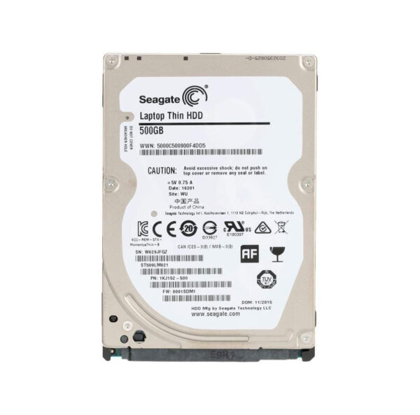 1KJ152-500 - Seagate Laptop Thin 500GB 7200RPM SATA 6Gb/s 32MB Cache (512) 2.5-Inch Hard Drive