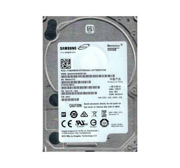 1N217V-566 - Seagate Momentus 3TB 5400RPM SATA 6Gb/s 128MB Cache 2.5-Inch Hard Drive