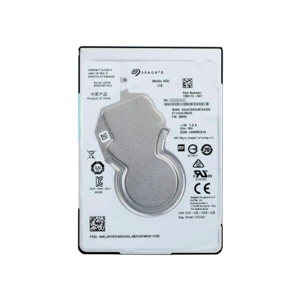 1RK172-567 - Seagate Mobile 1TB 5400RPM SATA 6Gb/s 128MB Cache (RoHS) 2.5-Inch Hard Drive