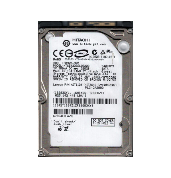 16-200121 - Lenovo 750GB 5400RPM SATA 3Gb/s 8MB Cache 2.5-Inch Hard Drive