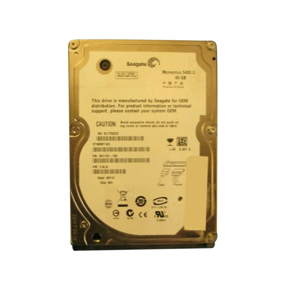 9S1132-196 - Seagate Momentus 5400.3 Series 80GB 5400RPM SATA 1.5Gb/s NCQ 8MB Cache (CE) 2.5-Inch Hard Drive