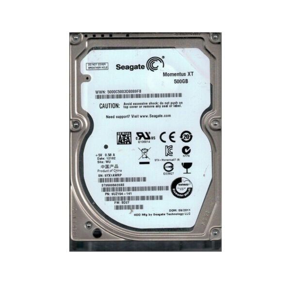 9UZ154-141 - Seagate Momentus XT 500GB 7200RPM SATA 3Gb/s 32MB Cache (CE) 2.5-Inch Hard Drive