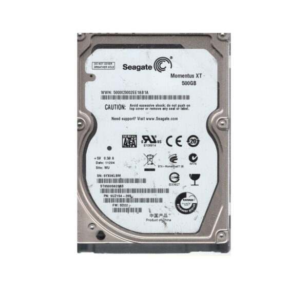 9UZ154-285 - Seagate Momentus XT 500GB 7200RPM SATA 3Gb/s 32MB Cache (CE) 2.5-Inch Hard Drive