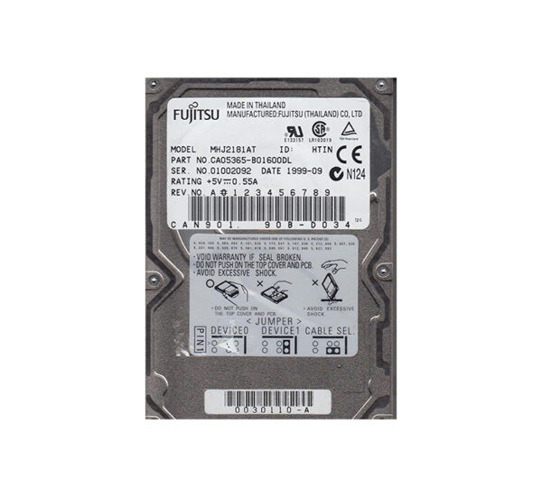CA05365-B01600DL - Fujitsu 18GB 4200RPM ATA-66 2.5-inch Hard Drive