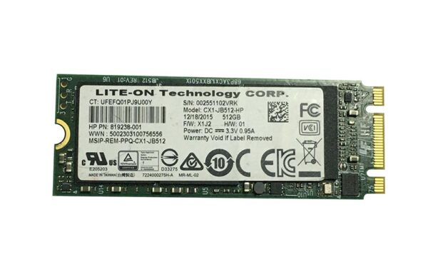 CX1-JB512 - Lite-On CX1 Series 512GB Multi-Level Cell PCI Express 2.0 x4 High performance M.2 2260 Solid State Drive