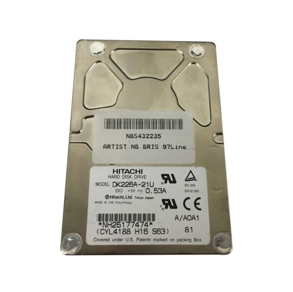 DK226A-21U - Hitachi 2.16GB 4200RPM IDE/ATA 128KB Cache 2.5-inch Hard Drive