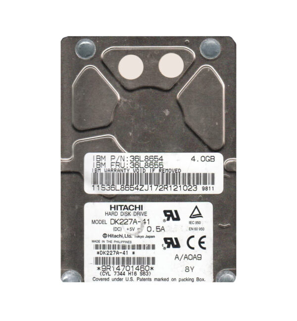 DK227A-41 - Hitachi 4.1GB 4000RPM IDE/ATA 512KB Cache 2.5-inch Hard Drive