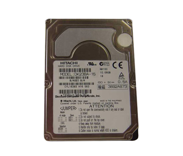 DK23BA-15 - Hitachi 15GB 4200RPM IDE/ATA 512KB Cache 2.5-inch Hard Drive