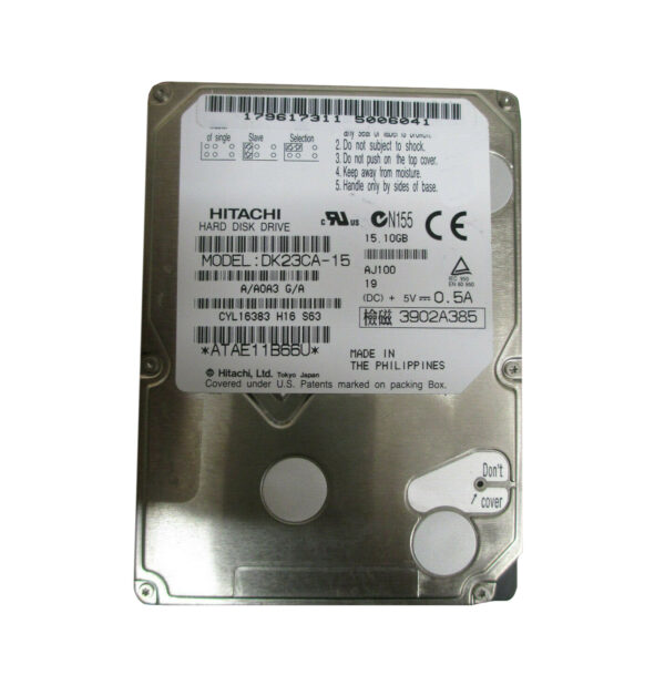 DK23CA-15 - Hitachi 15GB 4200RPM IDE/ATA 512KB Cache 2.5-inch Hard Drive
