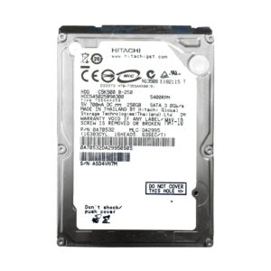 HCC545025B9A300 - HGST CinemaStar C5K500 Series 250GB 5400RPM SATA 3Gb/s 8MB Cache (512) (CE) 2.5-inch Hard Drive