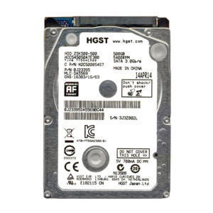 HCC545050A7E380 - HGST CinemaStar Z5K500 Series 500GB 5400RPM SATA 3Gb/s 8MB Cache (512e) (CE) 2.5-inch Hard Drive