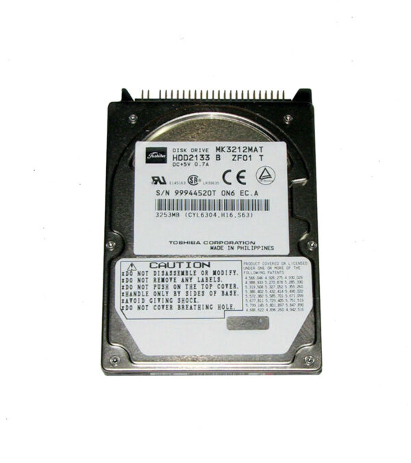 HDD2133 - Toshiba 3GB 4200RPM IDE Ultra ATA/33 (ATA-4) 512KB Cache 2.5-Inch Hard Drive