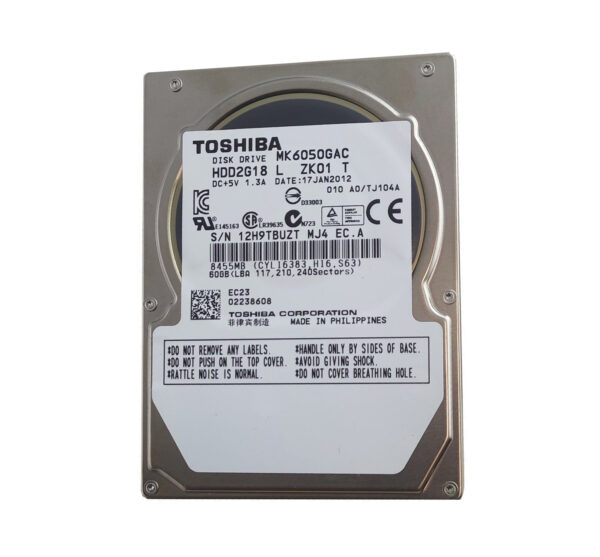 HDD2G18 - Toshiba 60GB 4200RPM IDE Ultra ATA/100 (ATA-6) 8MB Cache 2.5-Inch Hard Drive